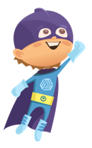 Superhéroe Mascota Ecoss Market